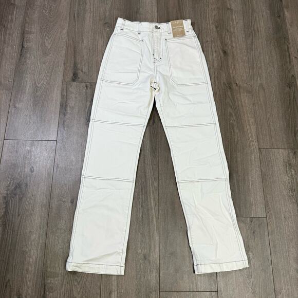 Madewell 90's Straight Utility Casual Jeans US Women's 25 New - Picture 3 of 7